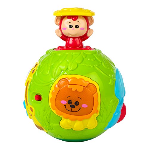 winfun - Bola de animales infantil con luz y sonido (44527) , color/modelo surtido