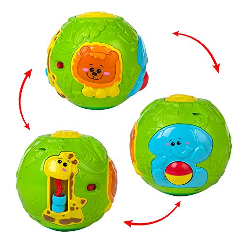 winfun - Bola de animales infantil con luz y sonido (44527) , color/modelo surtido