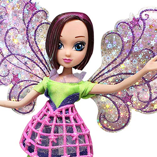 Winx Club Tecna | Hada Cosmix Muñeca con Alas Holográficas Móviles