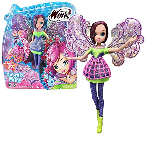 Winx Club Tecna | Hada Cosmix Muñeca con Alas Holográficas Móviles