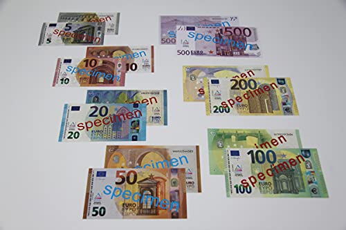 WISSNER® aktiv lernen - 40 Juego de Billetes mixtas de EURO - RE-Plastic®.