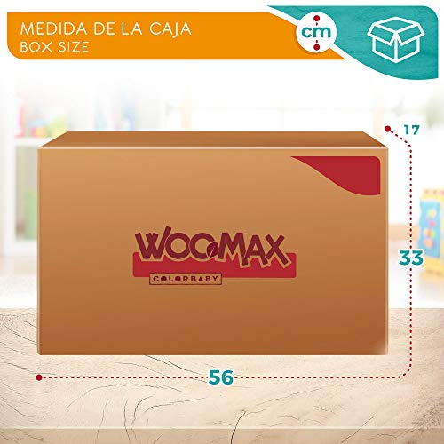 WOOMAX - Bicicleta sin pedales de madera, 85x42x58 cm, sillín ajustable, bicicleta iniciación, bicicleta niños 2 a 5 años, bici niños, 25 Kg, indian (85369)