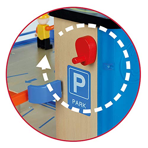 WOOMAX- Parking de madera con accesorios (Colorbaby 46258)