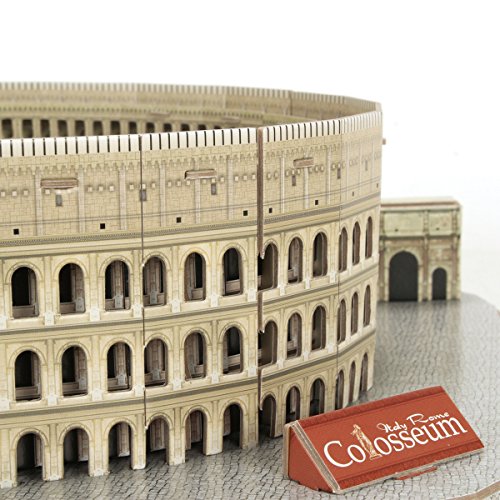 World Brands Cubic Fun-Puzzle 3D City Traveller del Coliseo Romano, National Geographic (CPA Toy Group DS0976), color marron