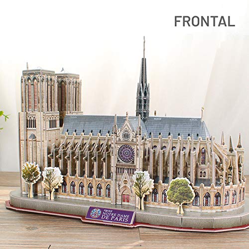 World Brands- National Geographic Puzzle 3D Notre Dame de Paris, Color variado (Tachan DS0986h)