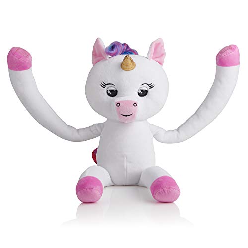 Wow Wee Fingerling Hugs - Peluche Interactivo Unicornio, Color Blanco