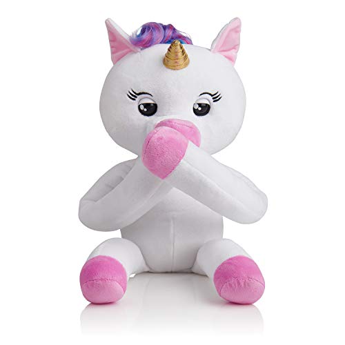 Wow Wee Fingerling Hugs - Peluche Interactivo Unicornio, Color Blanco