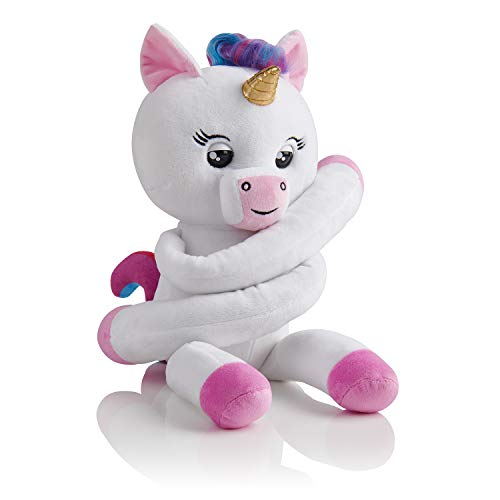 Wow Wee Fingerling Hugs - Peluche Interactivo Unicornio, Color Blanco