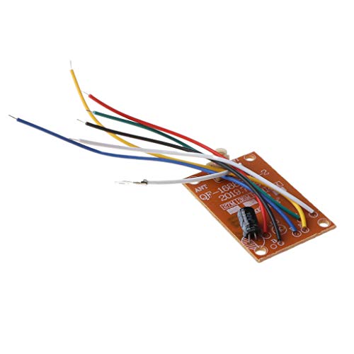 WOWOWO 4CH RC Control Remoto 27MHz Circuito PCB Transmisor y Placa receptora con Sistema de Radio de Antena para Coche, camión de Juguete