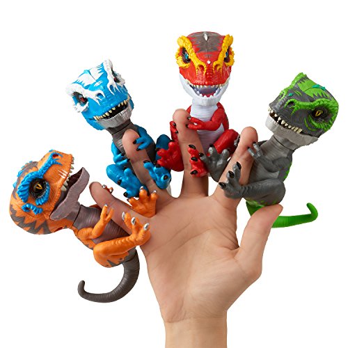 WowWee- Ironjaw Fingerlings T-Rex, Color azul (3785) , color/modelo surtido