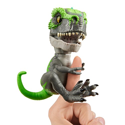 Wowwee- Tracker Fingerlings T-Rex, Color verde/gris (3788) , color/modelo surtido