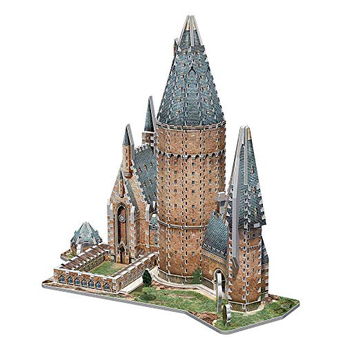 Wrebbit 3D-El Gran Salón de Hogwarts Puzzle 3D, Multicolor (W3D-2014)