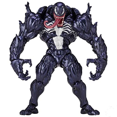 Wuawtyli SUPYINI Spider-Man Venom, 18CM Venom Figura, Action Figura Venom, Venom Action Figura, Action Figura Statue, Figura Muñeca de colección, Coche de Juguete, decoración del hogar