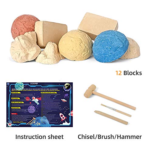 WULAU 8 In 1 National Geographic Archaeology Kit Planet Earth Block, Gemstone Digging Kits Toys for Boys and Girls, Lost City Great Science Excavation Kits for Kids