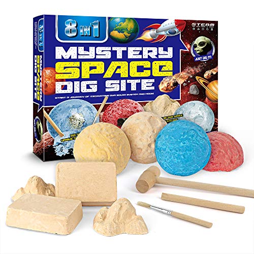 WULAU 8 In 1 National Geographic Archaeology Kit Planet Earth Block, Gemstone Digging Kits Toys for Boys and Girls, Lost City Great Science Excavation Kits for Kids