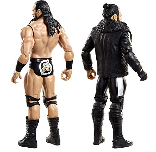 WWE Serie Campeonato Pack 2 figuras Seth Rollins vs Drew McIntyre, muñecos articulados de juguete con accesorios (Mattel GVJ20)