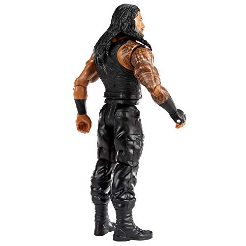 WWE Wrekkin Roman Reigns destroza rivales, muñeco articulado de juguete con silla plegable y accesorios (Mattel GVJ31)