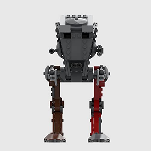 WWEI Technik Star Wars Mandalorian at-ST Robot de transporte del ejército, 311 piezas, juguete Droid, bloques de sujeción, compatible con Lego 75254