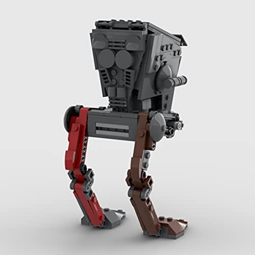 WWEI Technik Star Wars Mandalorian at-ST Robot de transporte del ejército, 311 piezas, juguete Droid, bloques de sujeción, compatible con Lego 75254