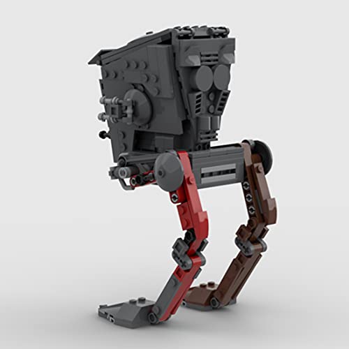 WWEI Technik Star Wars Mandalorian at-ST Robot de transporte del ejército, 311 piezas, juguete Droid, bloques de sujeción, compatible con Lego 75254