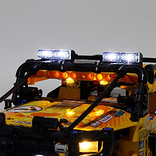 WXFN Kit De Iluminación LED para (Technic 4X4 X-Treme Off-Roadie) Bloques De Construcción Modelo - Conjunto De Luz LED Compatible con Lego 42099 (No Incluido El Modelo)