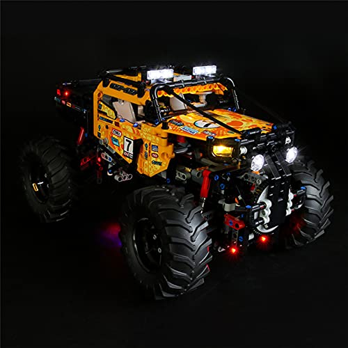 WXFN Kit De Iluminación LED para (Technic 4X4 X-Treme Off-Roadie) Bloques De Construcción Modelo - Conjunto De Luz LED Compatible con Lego 42099 (No Incluido El Modelo)