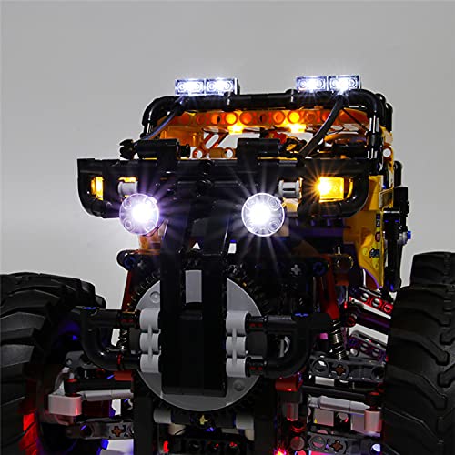 WXFN Kit De Iluminación LED para (Technic 4X4 X-Treme Off-Roadie) Bloques De Construcción Modelo - Conjunto De Luz LED Compatible con Lego 42099 (No Incluido El Modelo)