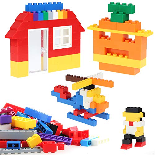 WYSWYG Bloques de Construcción 1000 Piezas Compatible con Todas Las Classic Marcas Incluidos10 Tipos Colores y 14 Formas Ladrillos para Niño de 6 Años Juguetes