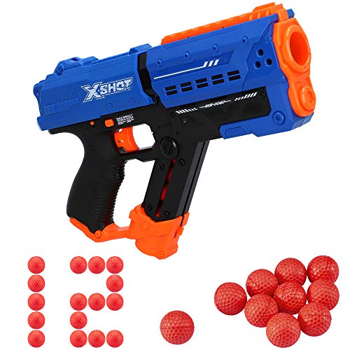 X-Shot - Pistola juguete, X shot, Pistola de bolas para niños, Pistola Chaos, Pistola de bolas, Bolas gomaespuma, Pistola de bolas de plástico, Chaos, Armas de juguete, Pistola juguete realista