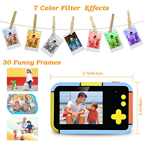 XDDIAS Cámara de Fotos para Niños, Infantil Cámara Digital con 32GB Tarjeta de Memoria y Pantalla de 2.4 Pulgadas, Videocámaras Juguetes para Niñas Cumpleaños Regalo (Naranja)