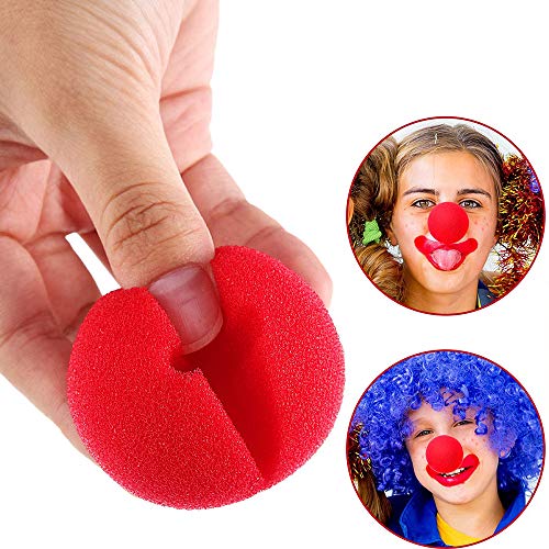 Xinlie 30 Piezas Rojo Espuma Payaso Nariz Nariz de Espuma roja Circo Payaso Nariz Payaso de Nariz Nariz roja Fiesta del día Nariz de Payaso Rojo Nariz de Payaso en Rojo | Diámetro de Unos 5 cm |