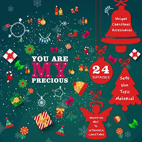 XNATURE Calendario de Adviento de edición Limitada 2021 para niñas con 24 Regalos - Accesorios temáticos de Navidad - Calendarios de Cuenta Regresiva