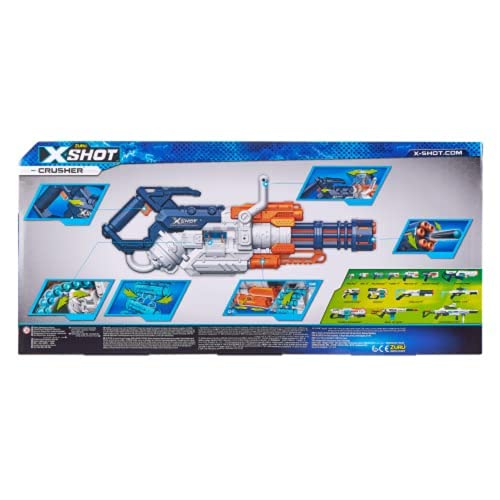 XSHOT Crusher – Palanca de Tiro semiautomático – 35 Cortes – 48 Flechas, Color Golpes (Zuru 36382)