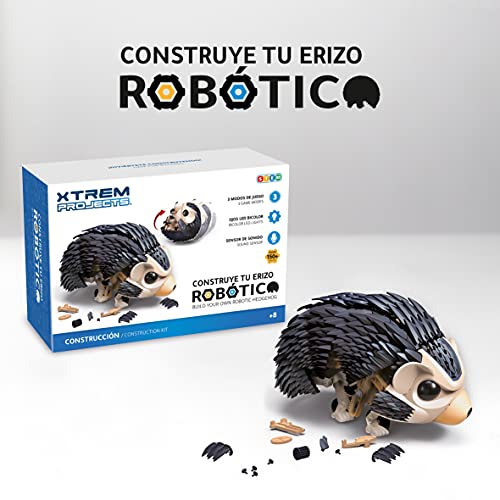 Xtrem Bots - Erizo Robótico, Construir Robot para Montar, Kit Robotica para Niños 8 Años O Más, Robots Juguetes Educativos, Robótica Educativa, Juguete Educativo