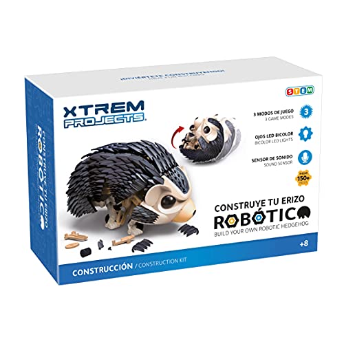 Xtrem Bots - Erizo Robótico, Construir Robot para Montar, Kit Robotica para Niños 8 Años O Más, Robots Juguetes Educativos, Robótica Educativa, Juguete Educativo