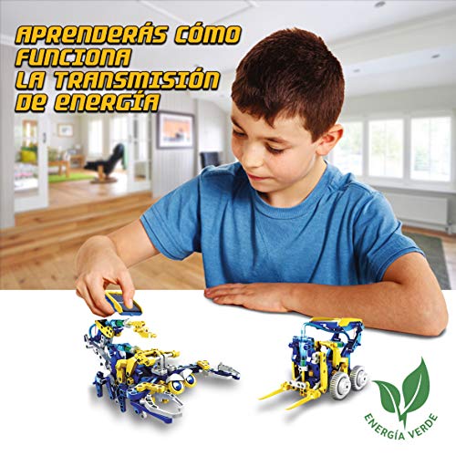 Xtrem Bots - Taller De Robótica Educativa, Juguetes Robotica para Niños 8 Años O Más, Robot Solar, Juegos Educativos, Construccion De Robots, Juguete Educativo 12 en 1