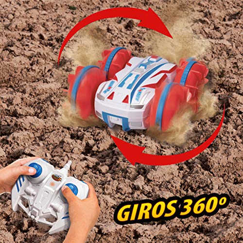 Xtrem Raiders AquaMax, Niño Y Niña Reversible, Coches Teledirigidos para Niños, Radio Control RC, Anfibio, Gira 360º, Ruedas Off-Road, Regalos Divertidos (Xtream Raiders XT180906)