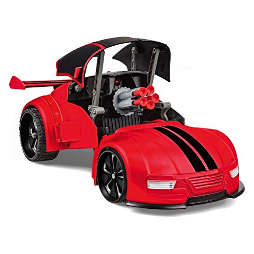 Xtrem Raiders Teledirigido, niños, transformables, Lanza misiles, World Brands, Coche Juguete, Color Rojo XT180892