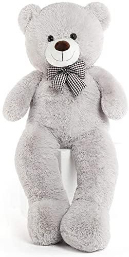 XXL Osito de Peluche 120 cm Peluche Gigante Animal de Grande Oso de Peluche Regalo (1.2 m, Gris)