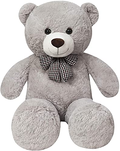 XXL Osito de Peluche 120 cm Peluche Gigante Animal de Grande Oso de Peluche Regalo (1.2 m, Gris)