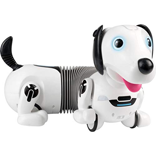 Ycoo by Silverlit - Robo Dackel 2- Perro Teledirigido Autónomo - 35 cm - Puede Correr detras de su Pelota - Juego con Efectos Sonoros y Luminosos