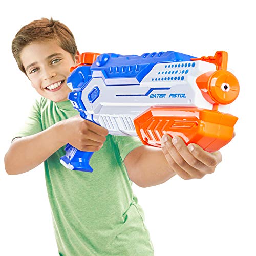 Yetech 2 Piezas Pistola de Agua Grande, Pistola de Agua de Juguete con 1200ML Pistolas de Agua Grande,Alcance de hasta 10 m,Adecuado para Niñas/Niños Playa, Piscina, Verano Juguetes de Agua Juego