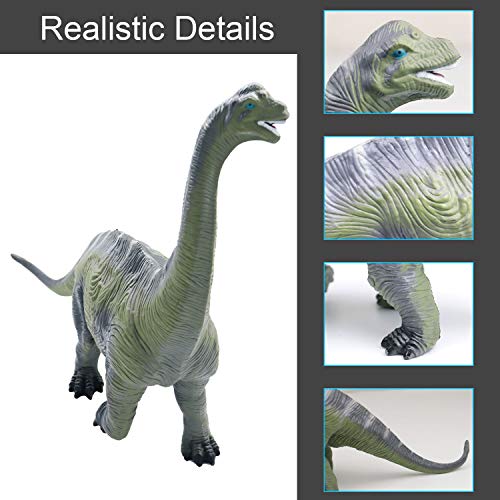 YIJIAOYUN Gran Figura de Dinosaurio de plástico Surtido Plesiosaurio y Brachiosaurus Juguete Realista Modelo Educativo Animal Estatuilla para niños