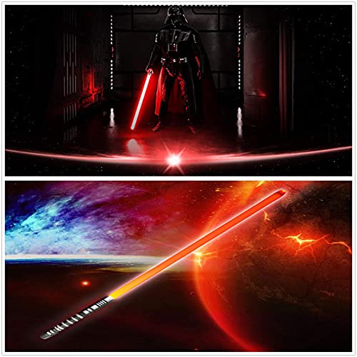 YLME Sable Luces Star Wars Que Brilla Intensamente Juguete Juguete Metal Extraíble USB Carga Ligera Láser Espada para Niños Brillante Regalo Juguete Cosplay Juguete,Amarillo,38.5Inches