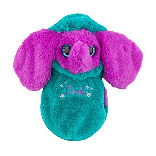 Ylvi & die Minimoonis - Peluche Doodo con Saco de Dormir de 19 cm, Color Verde y púrpura (6123.006)