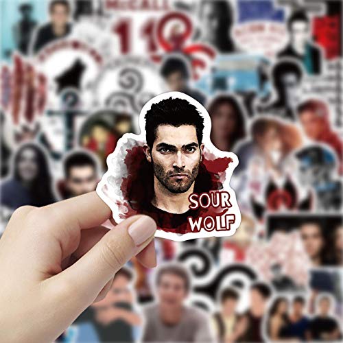 YMSD Teen Wolf Scott Mccall Pegatinas Coche Portátil Personalizado Impermeable Decorativo Skateboard Pvc Pegatinas 50pcs