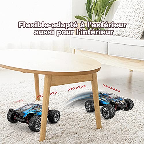 YONCHER YC100 Coche Teledirigido, 1:20 Offroad 4WD RC Coche con 30 Kmh , 2.4GHz Crawler Camiones de Control Remoto Juguete con 2 Baterías 40min Tiempo de Juego, Regalo para Niños y Adultos