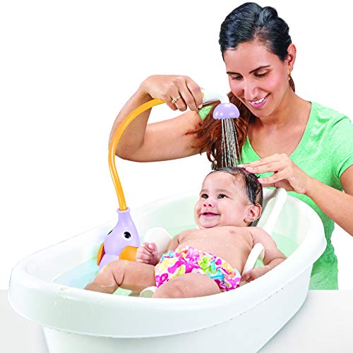 Yookidoo Ducha para bañera bebé - Juguete de Baño Elefante Lila