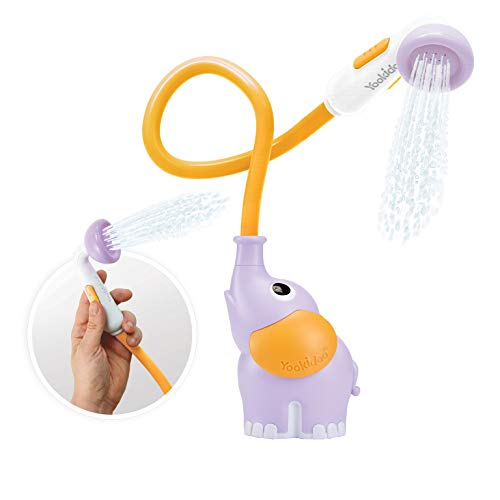 Yookidoo Ducha para bañera bebé - Juguete de Baño Elefante Lila