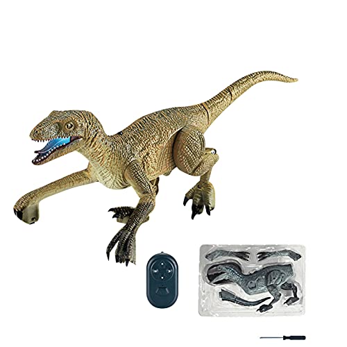 Ysimee Dinosaurio teledirigido con luz LED y Sonido, Dinosaurio de Control Remoto Electric Mando a Distancia T-Rex Dinosaurio, simulación de Rugido, sacudiendo la Cabeza, aleteo